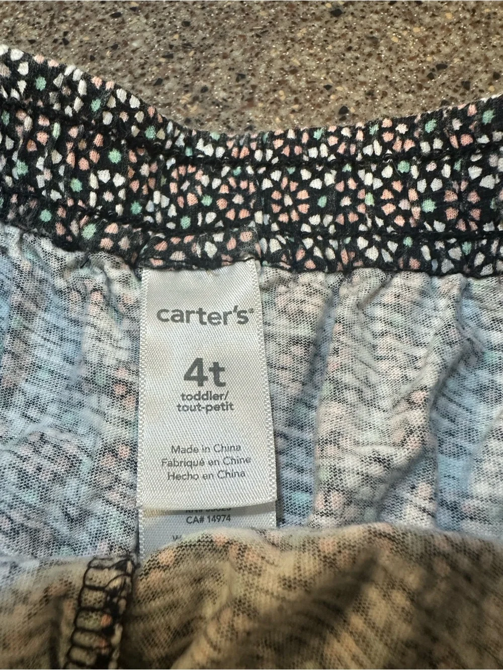 Black Floral Print Shorts with Lace Trim